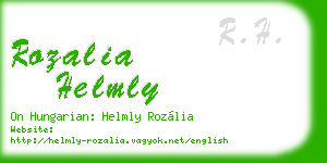 rozalia helmly business card